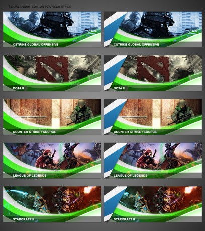 Moderne Teambanner Edition #2 Grün